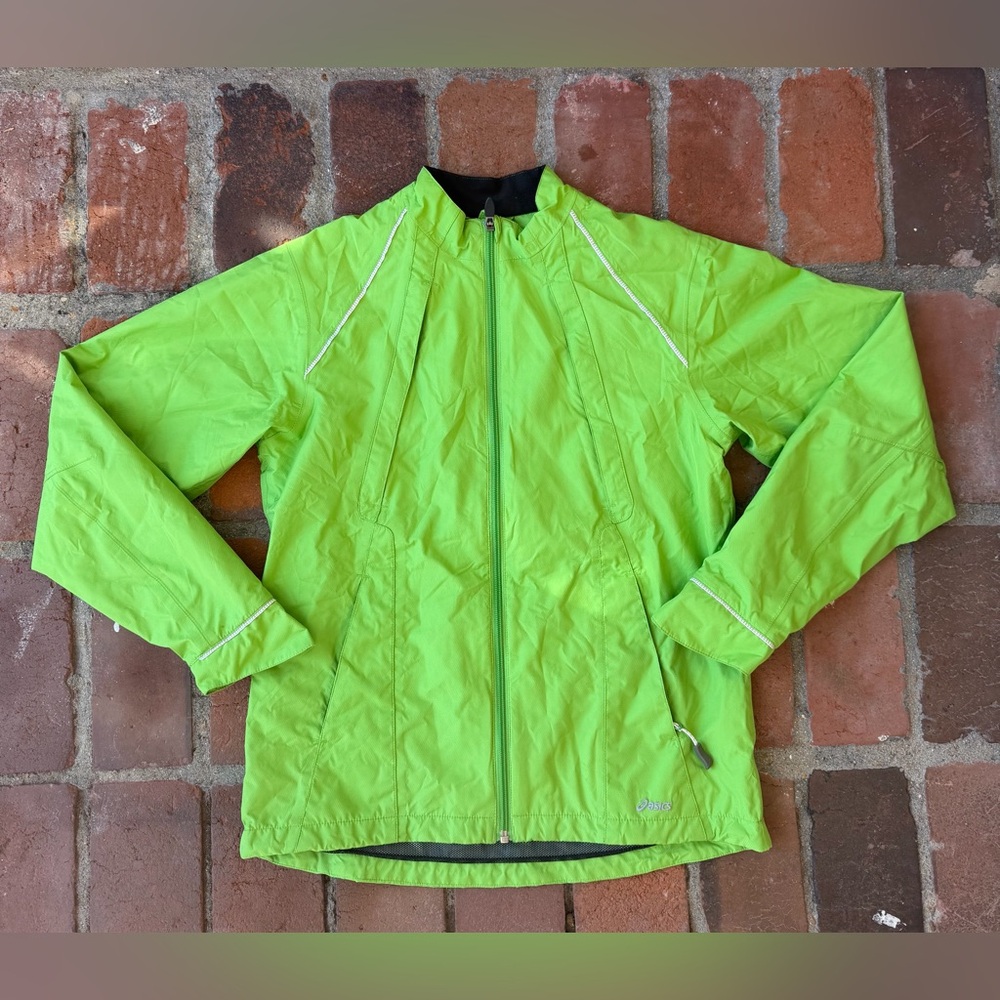 Asics Lime Green windbreaker Jacket